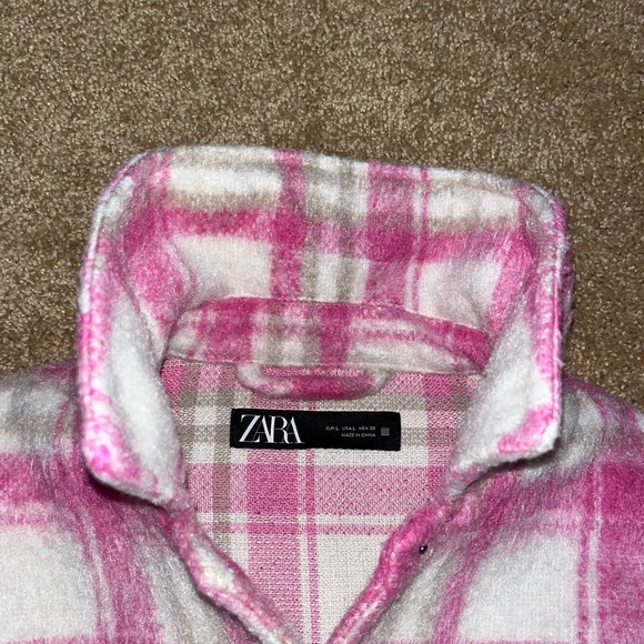 Zara Cropped Plaid Jacket - Picture 2 of 3
